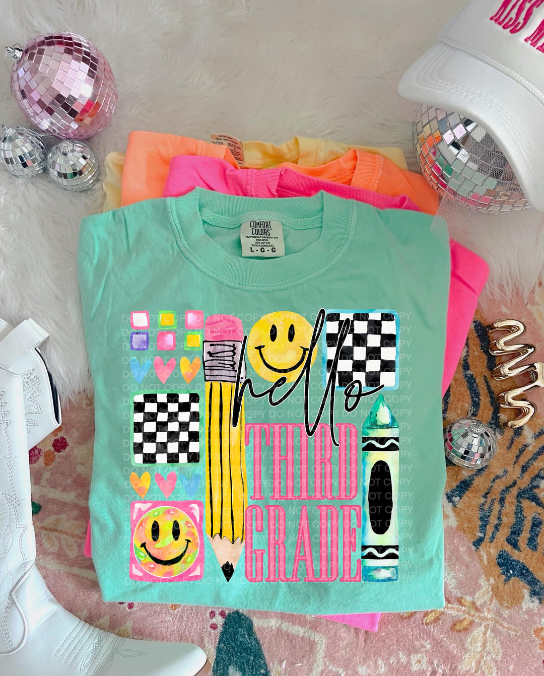 Hello Grade Level Girl DTF Print