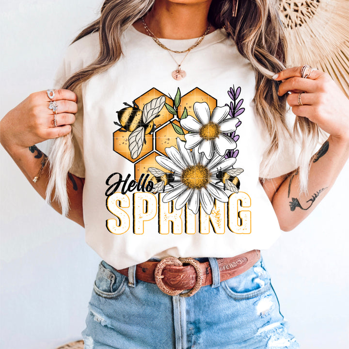 Hello Spring DTF Print