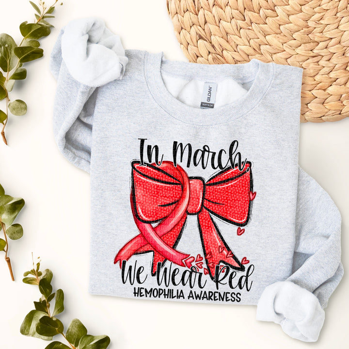 In March We Wear Red DTF Print