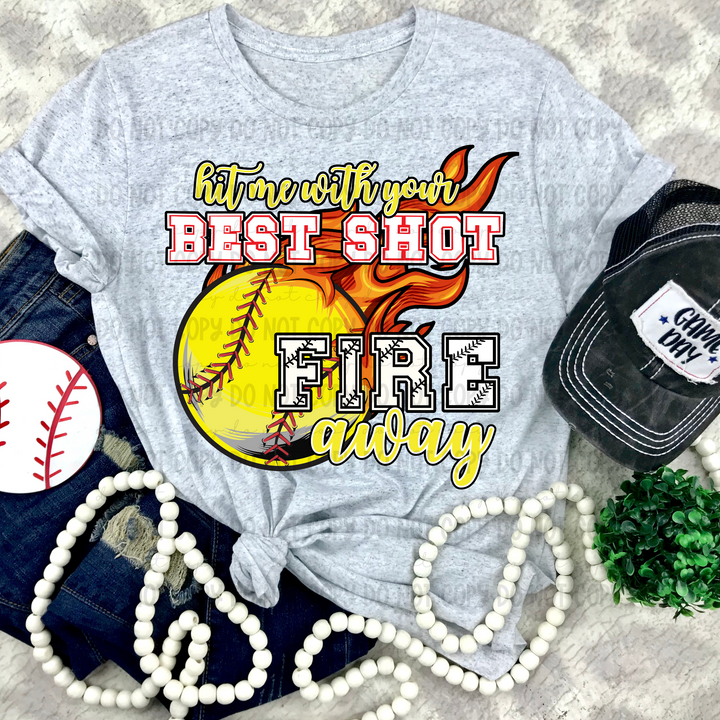 Hit me With Your Best Shot DTF Print