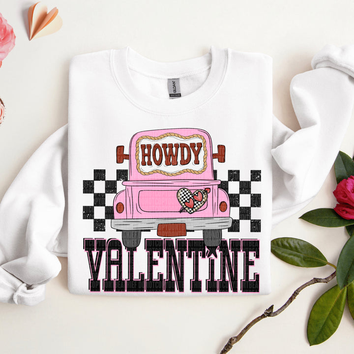 Howdy Valentine DTF Print