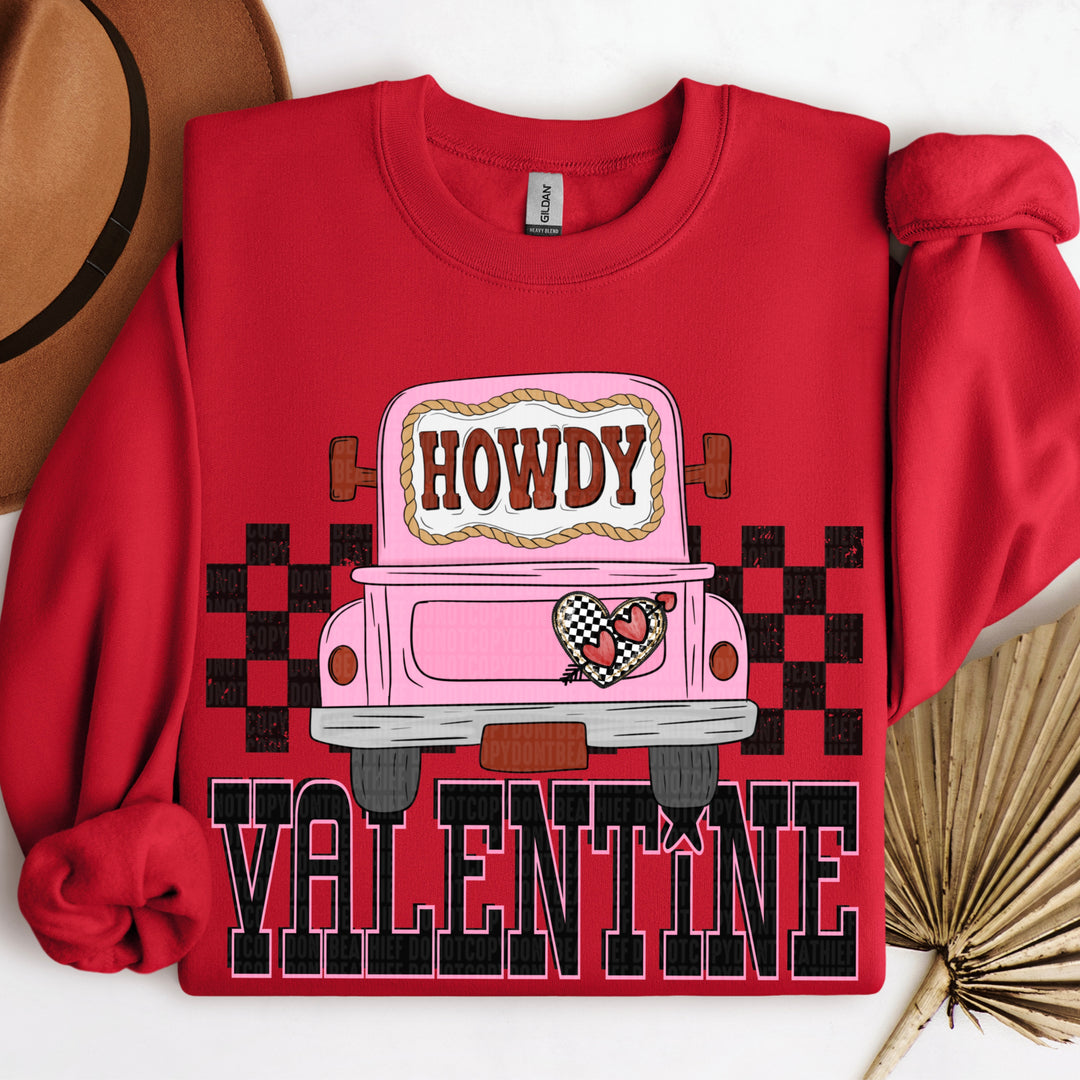 Howdy Valentine DTF Print
