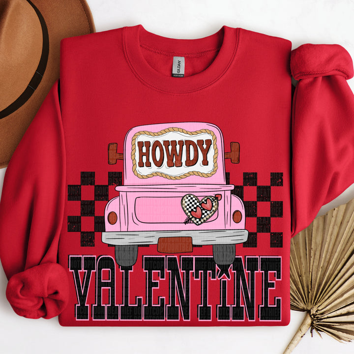 Howdy Valentine DTF Print