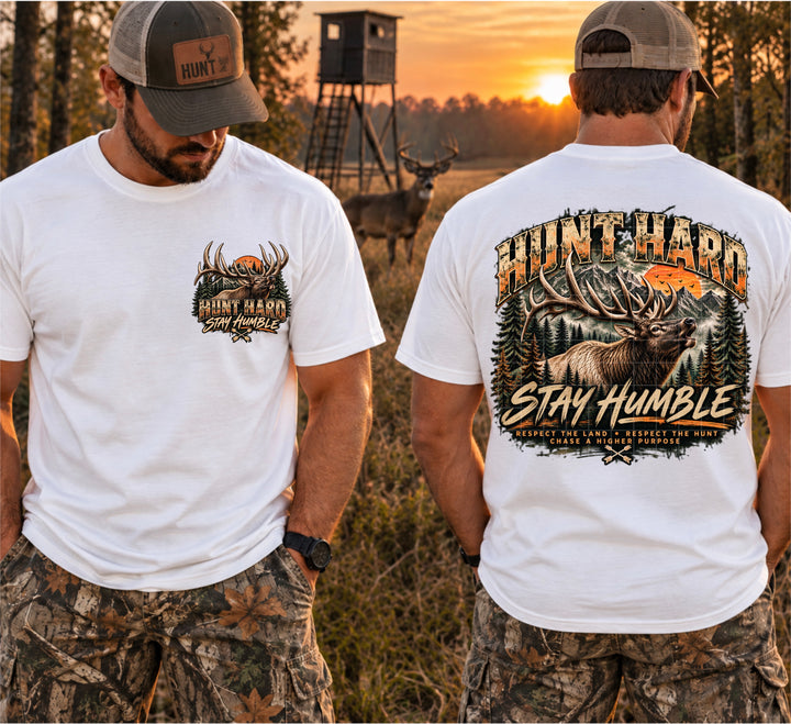 Hunt Hard Stay Humble DTF Print