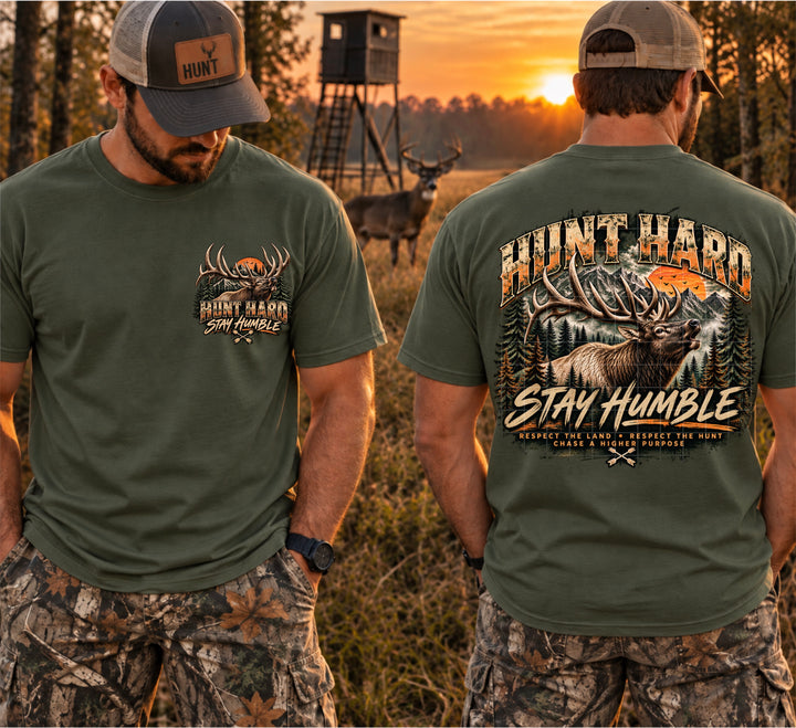 Hunt Hard Stay Humble DTF Print