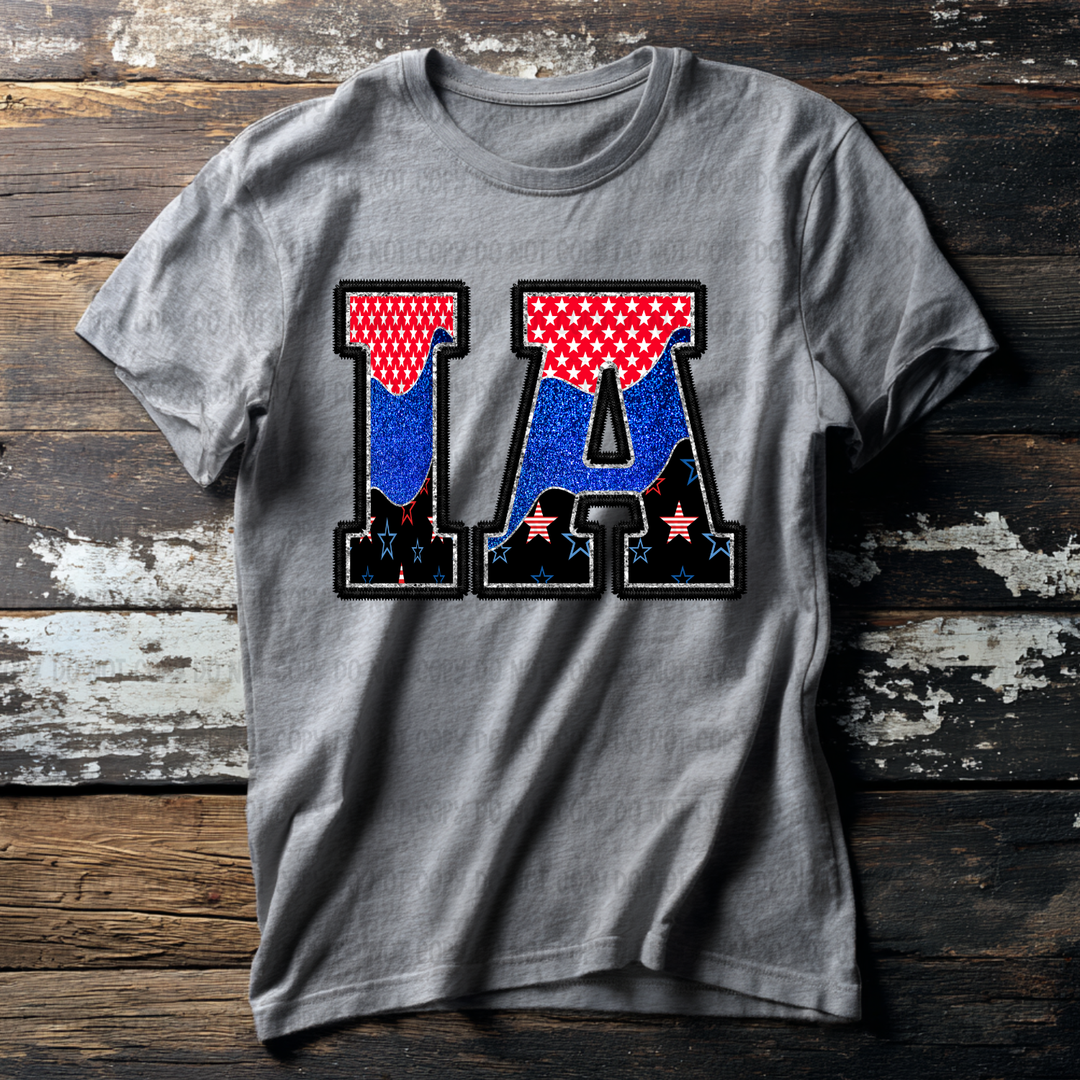 Patriotic States DTF Print