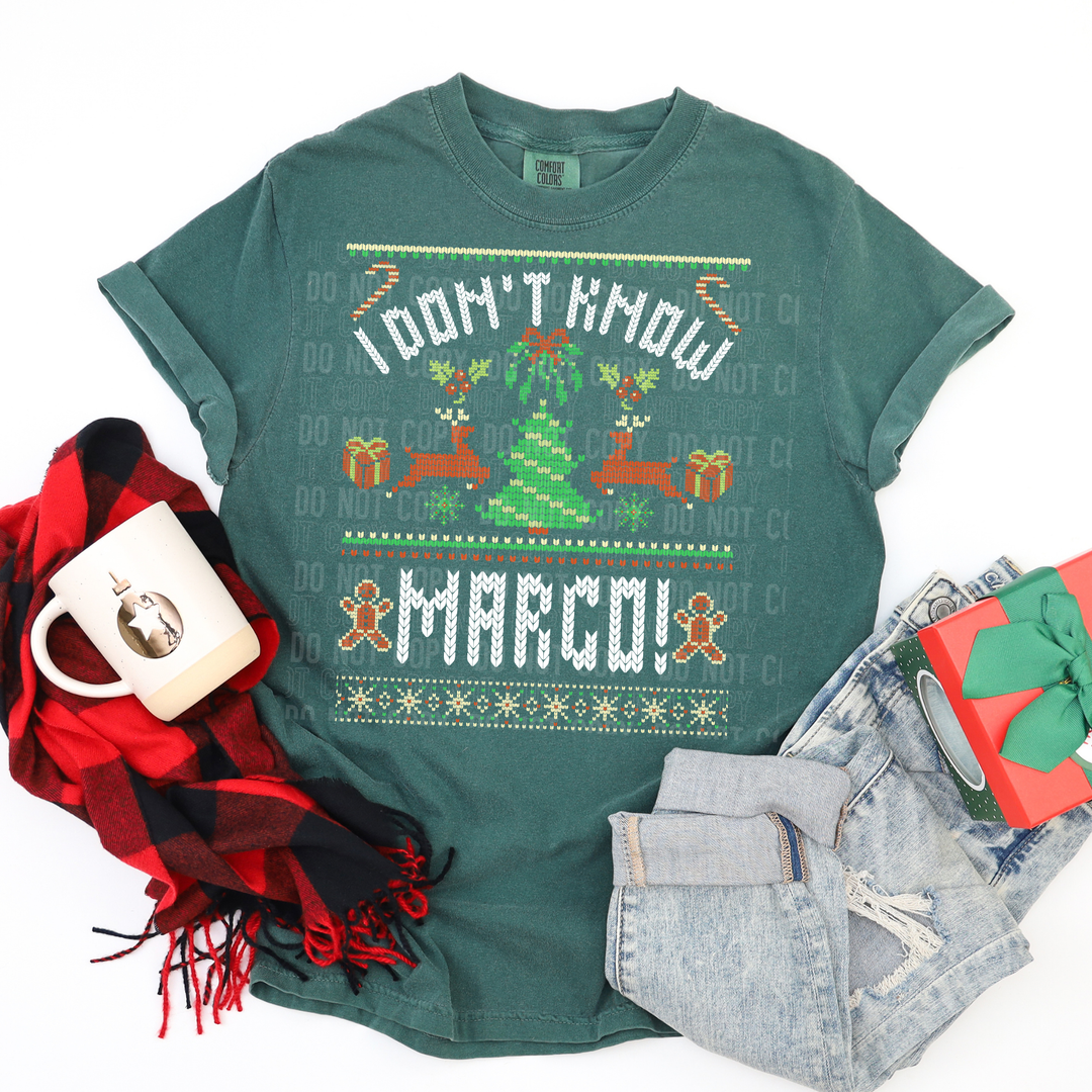 I Don’t Know Margo DTF Print