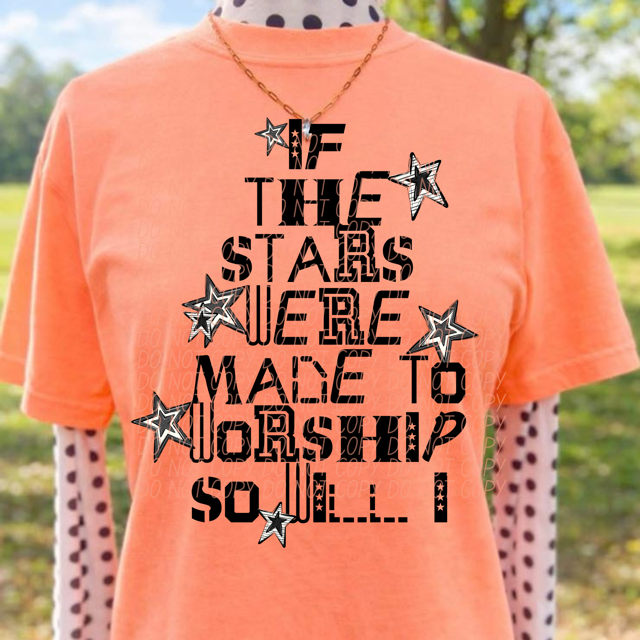 If the Stars Were Made to Worship DTF Print