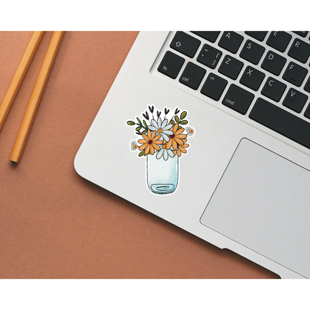 Jar of Flowers Sticker Sheet