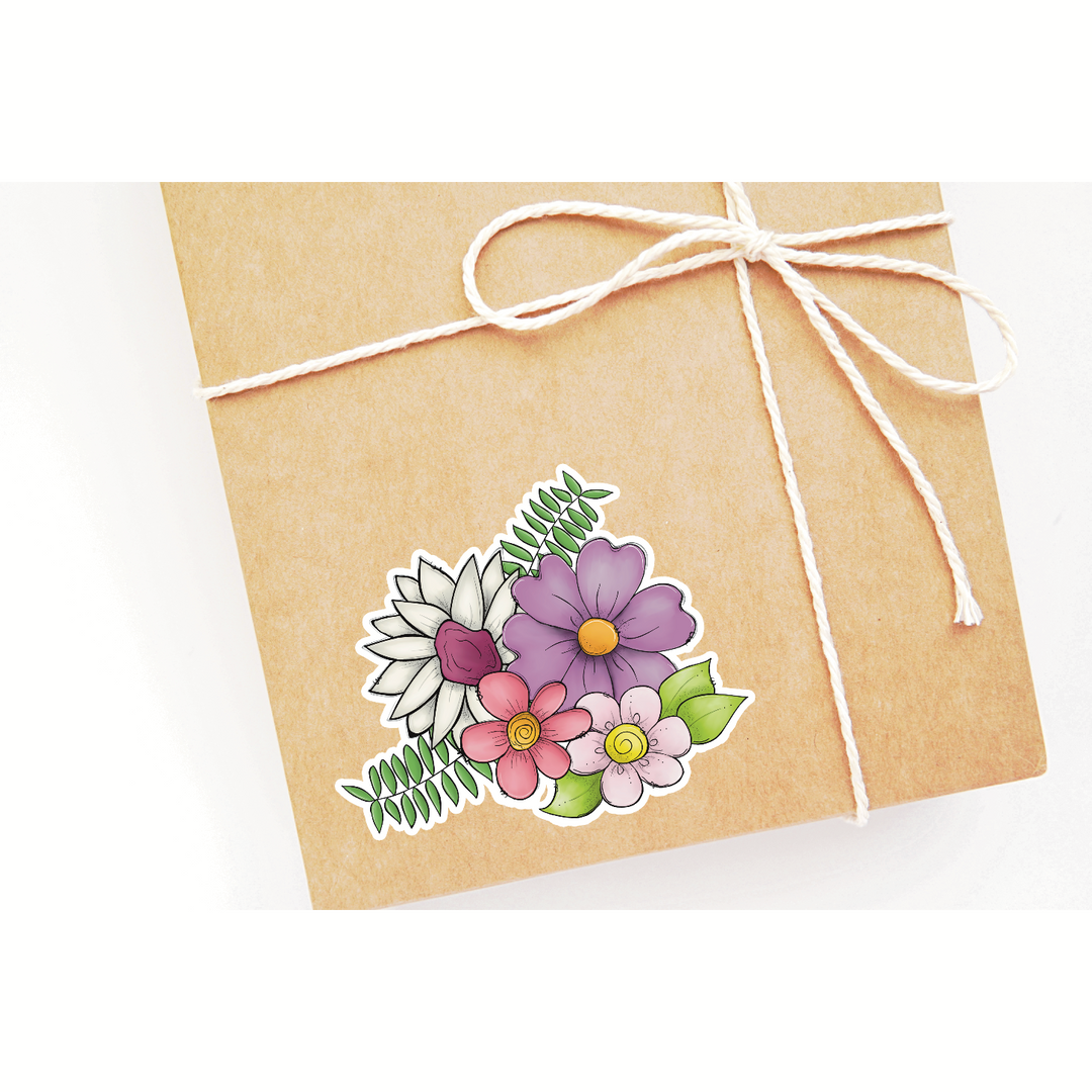 Mothers Day Floral 1 Die Cut Stickers