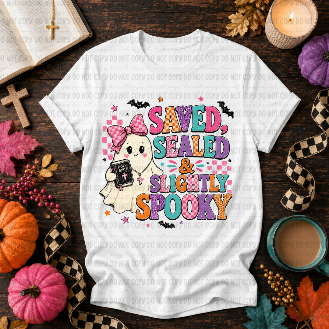 Saved Healed and Slightly Spooky DTF Print