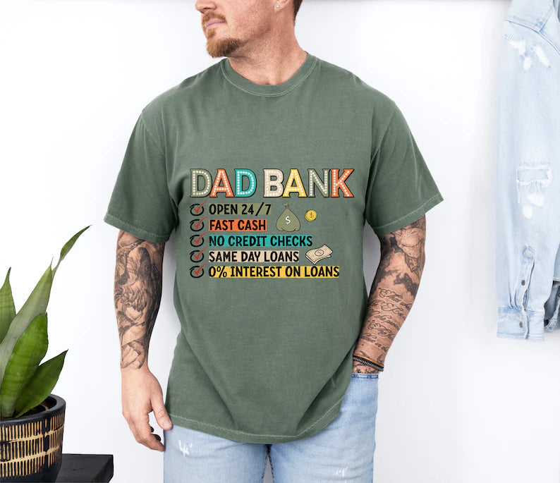 Dad Bank DTF Print