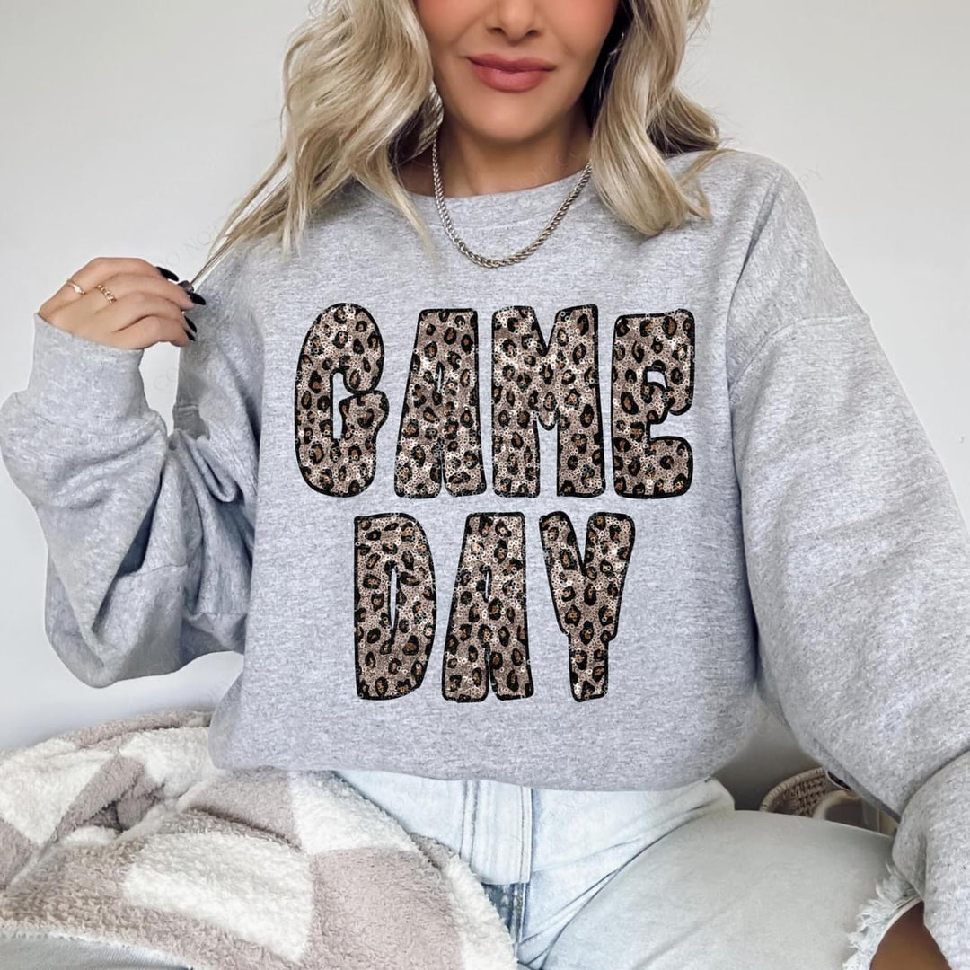 Game Day Retro Faux Sequin DTF Print