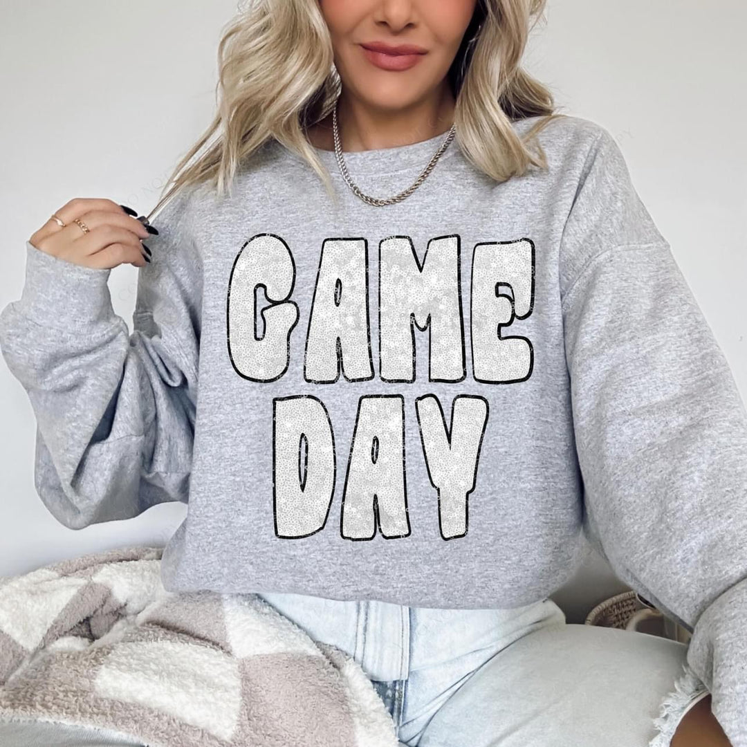 Game Day Retro Faux Sequin DTF Print