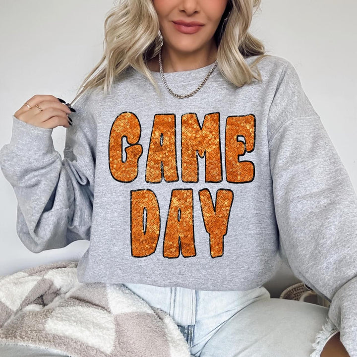 Game Day Retro Faux Sequin DTF Print