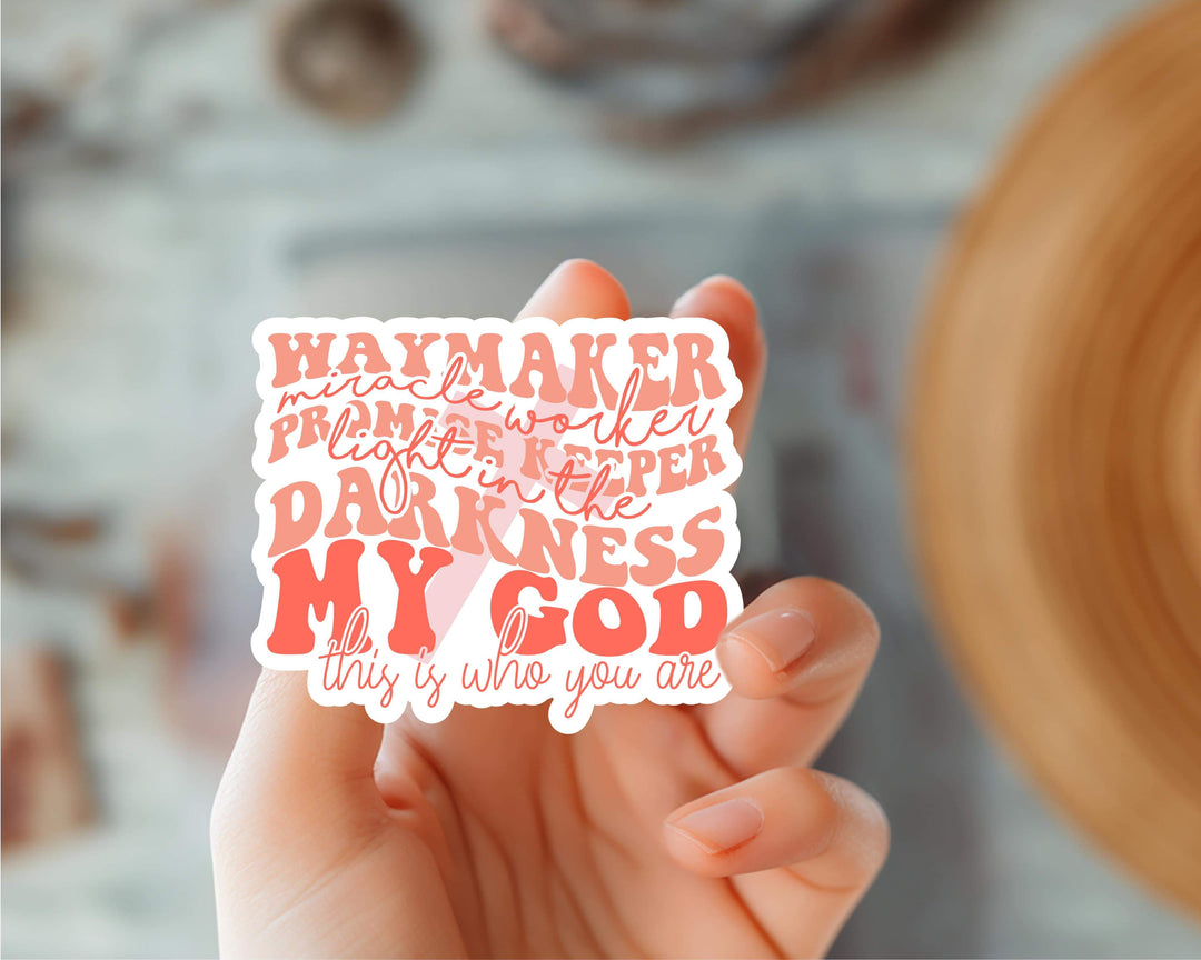 Waymaker Packaging Sticker Sheet