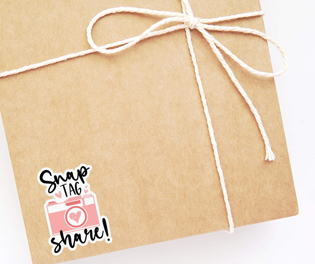 Snap Tag Share Packaging Sticker Sheet