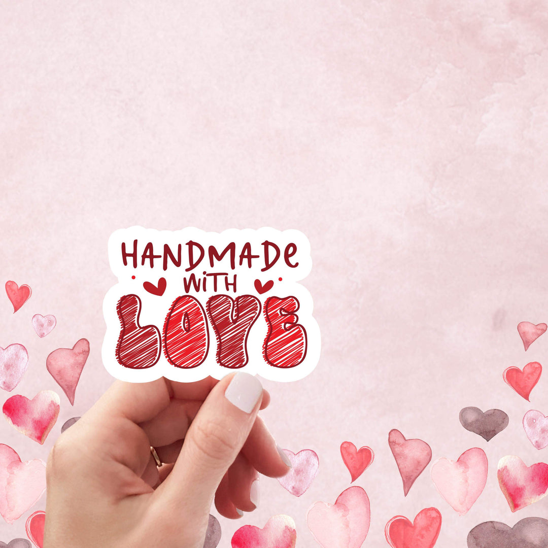 Handmade With Love Packaging Sticker Sheet