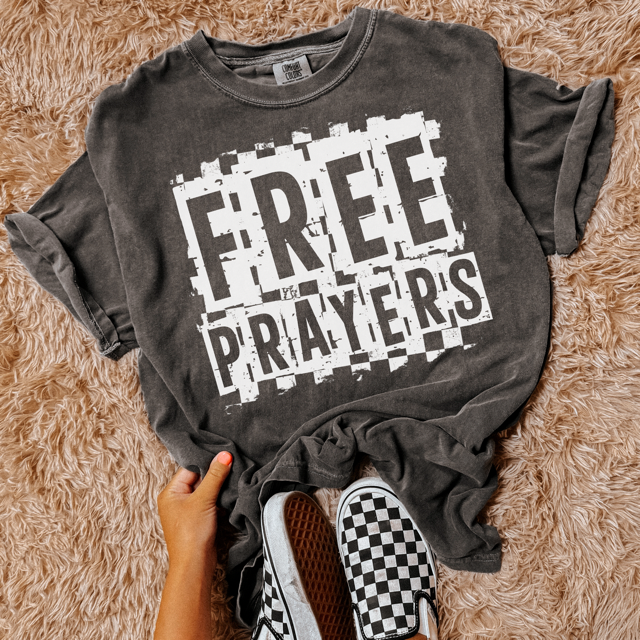 Free Prayers Checks DTF Print