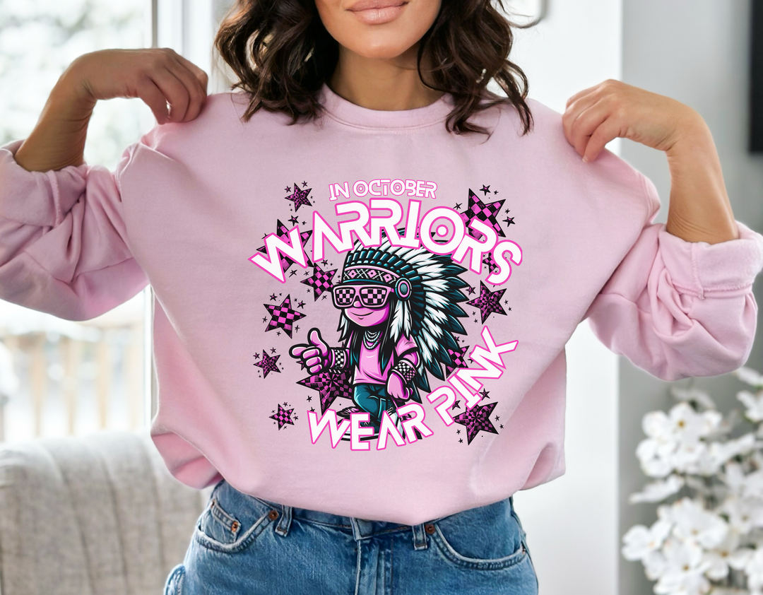 In October Warriors Wear Pink DTF Print