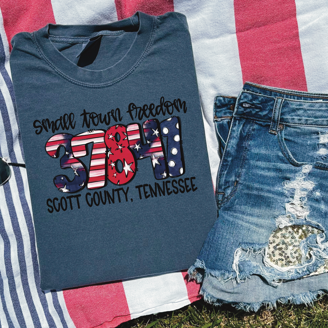 Small Town Zip Code 37841 DTF Print