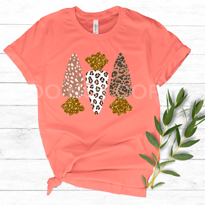 Leopard Carrots DTF Print