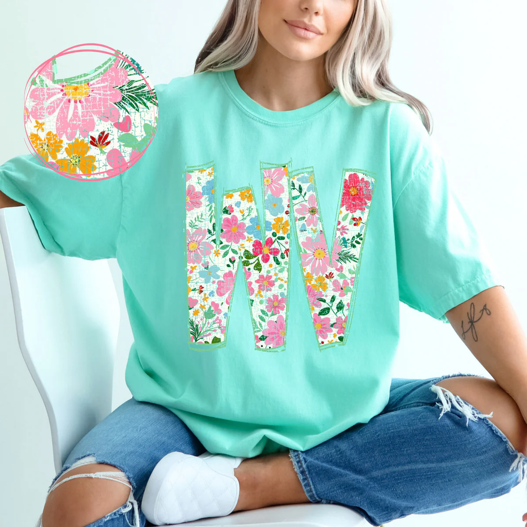 West Virginia Floral DTF Print