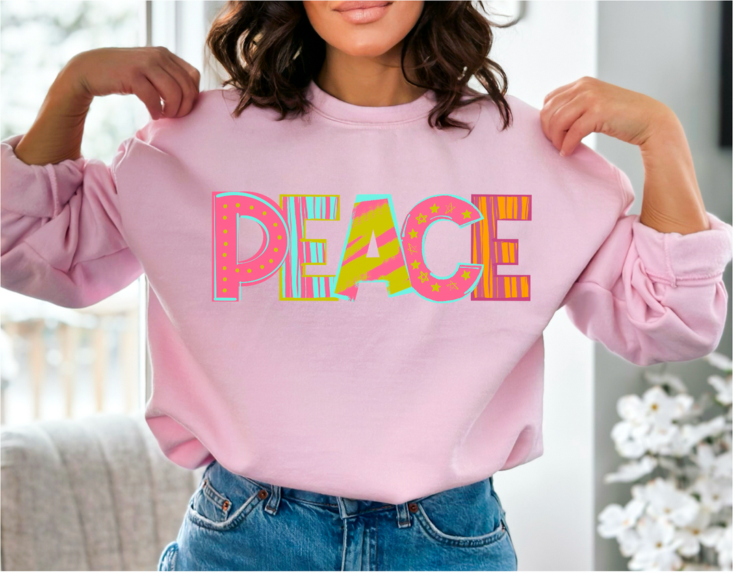 Pattern Play Peace DTF Print