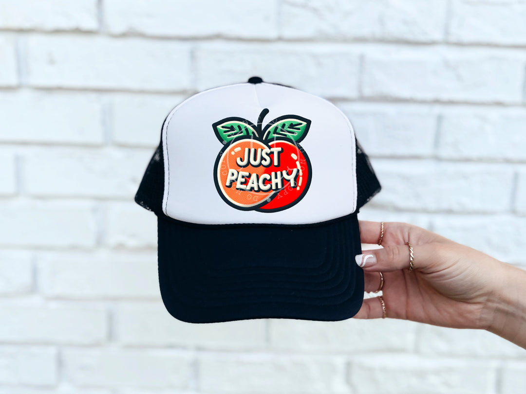 Just Peachy Faux Patch DTF Print