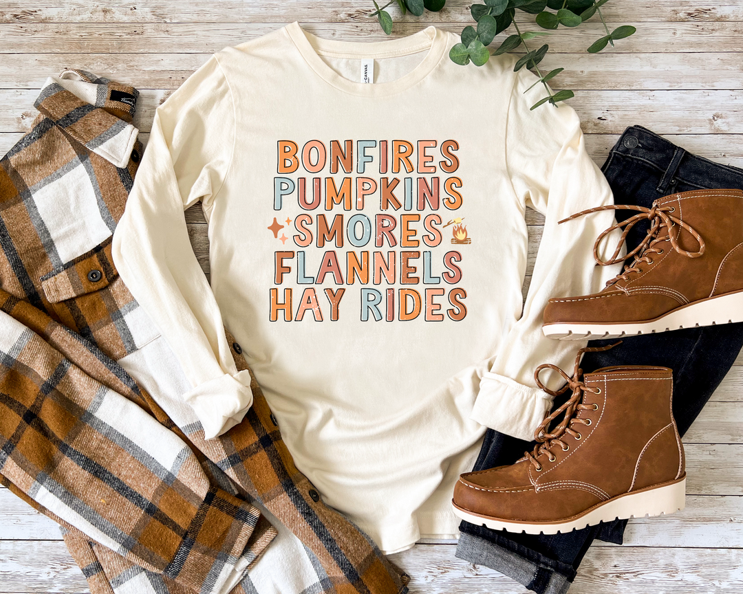 Bonfires Pumpkins S’mores DTF Print