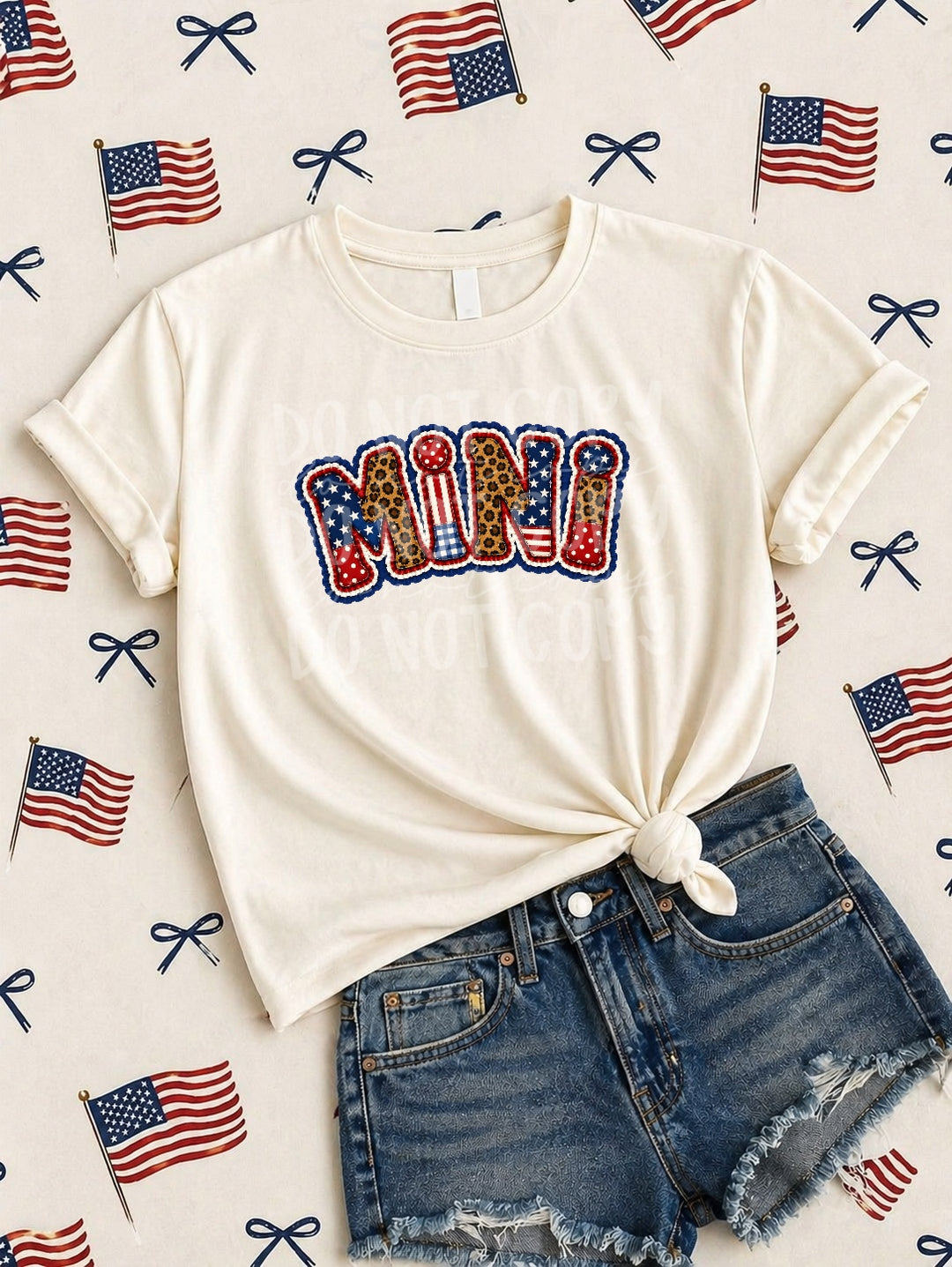 Mama/Mini Ruffles and Patchwork DTF Print
