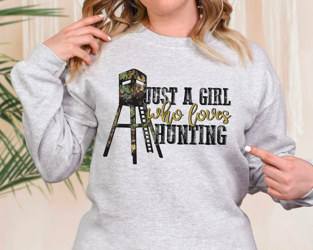 Just a Girl Who Loves Hunting DTF Print