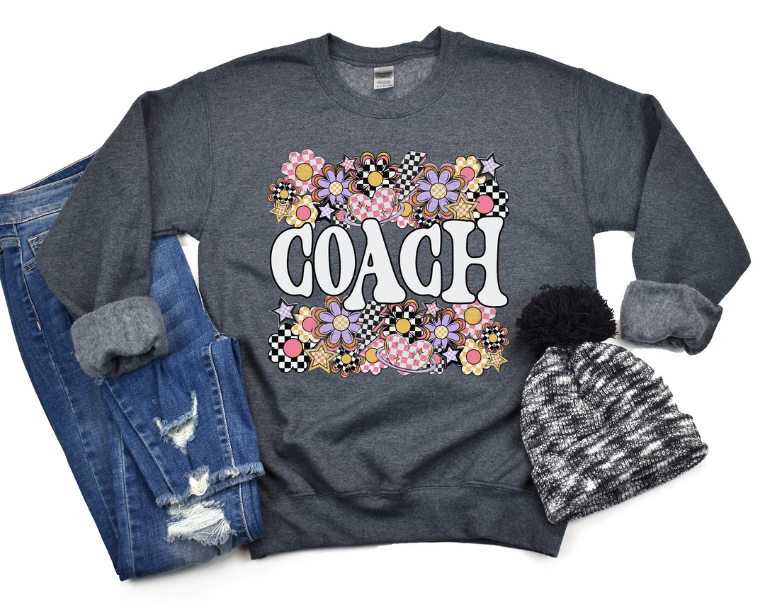 Funky Flower Coach DTF Print