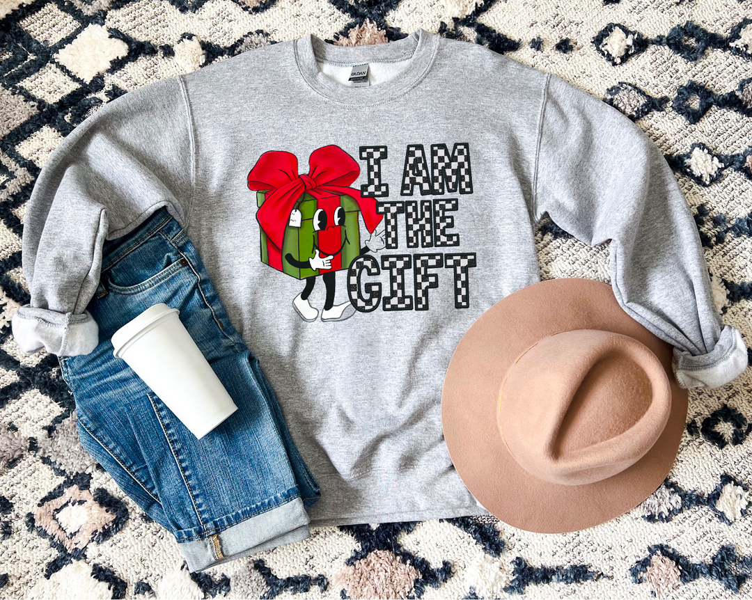 I Am the Gift Checkered DTF Print