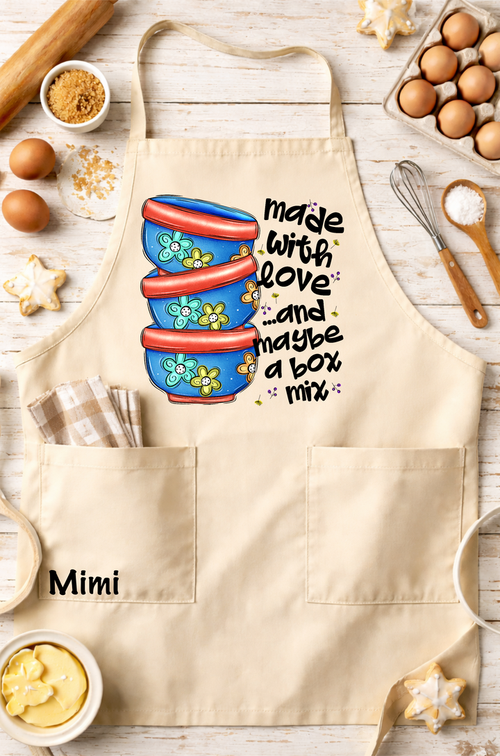 Made With Love And Maybe A Box Mix DTF Print