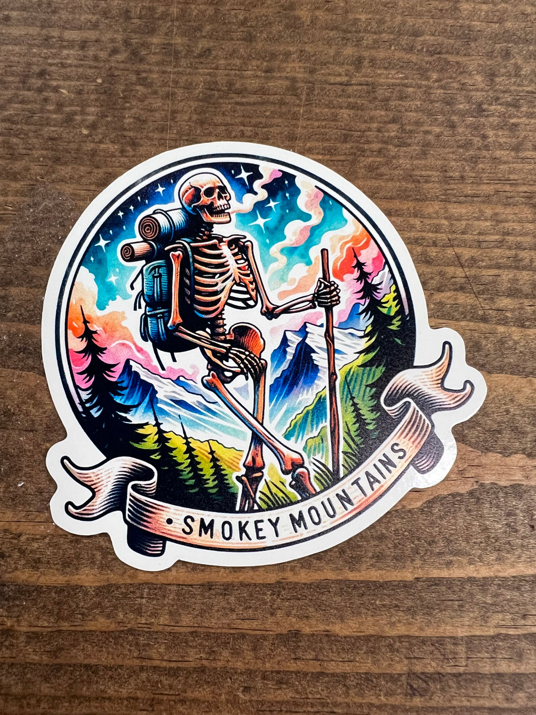 Smokey Mountains Die Cut Sticker