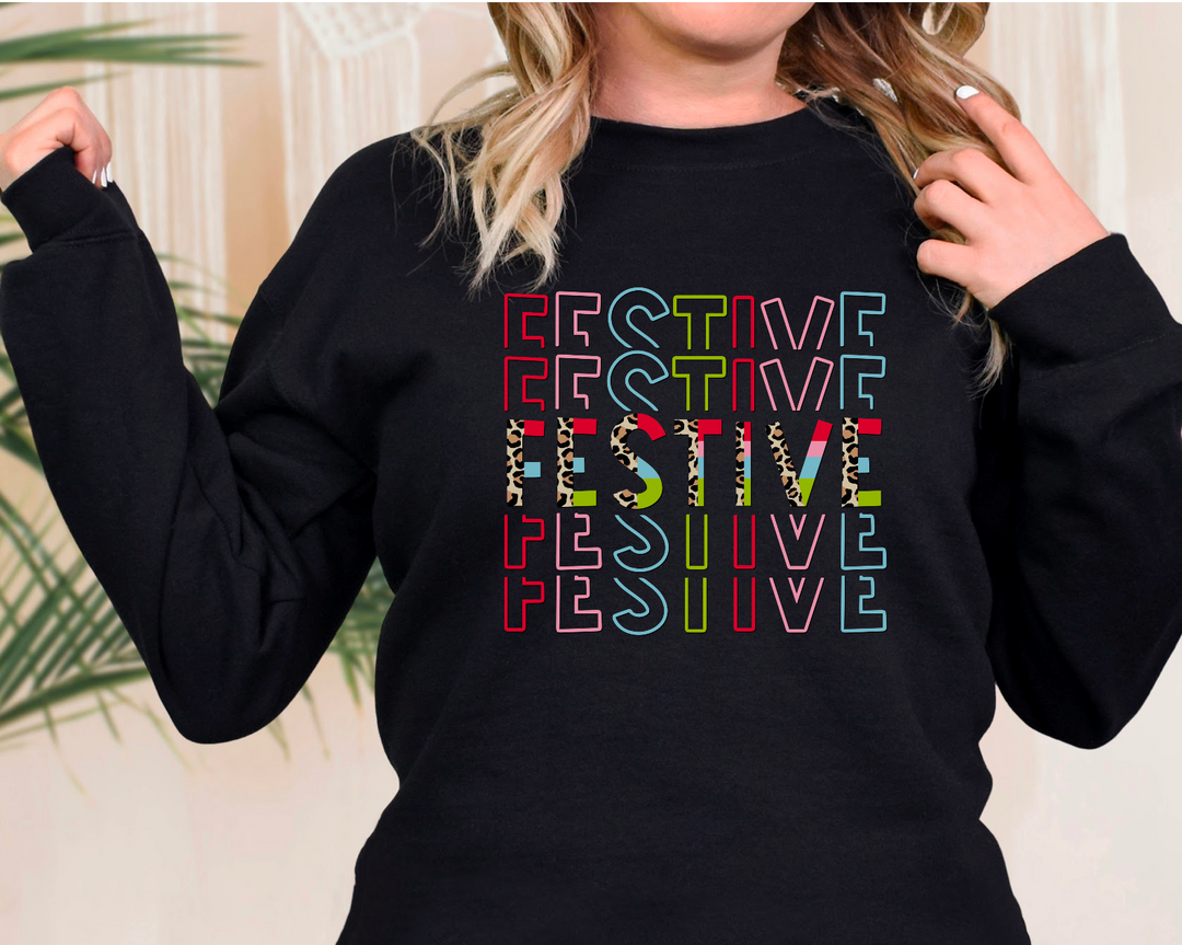 Festive Stacked DTF Print