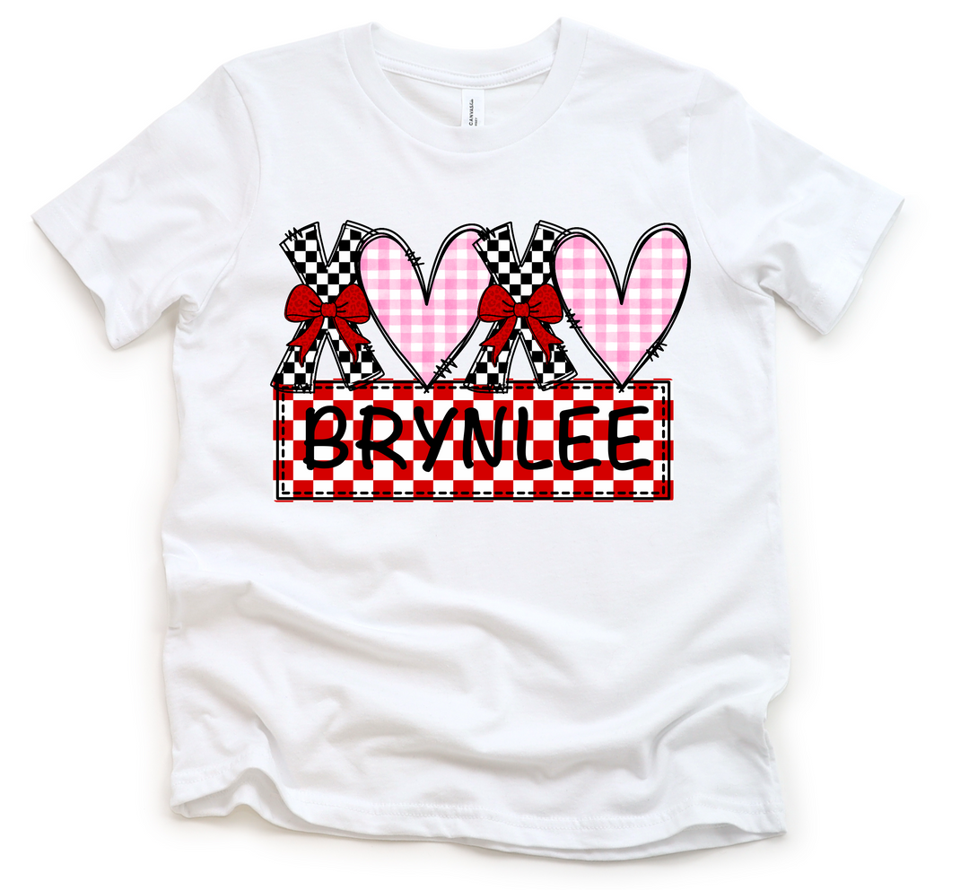 Girl XOXO Heart Custom DTF Print