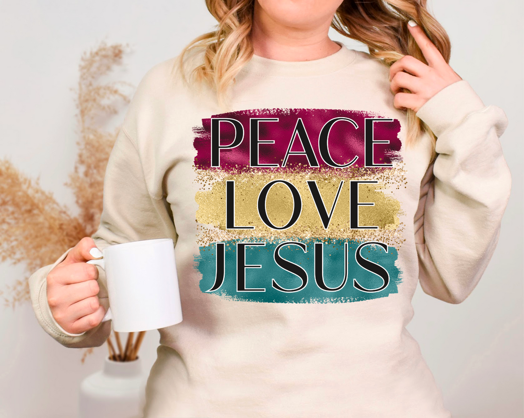 Peace Love Jesus DTF Print