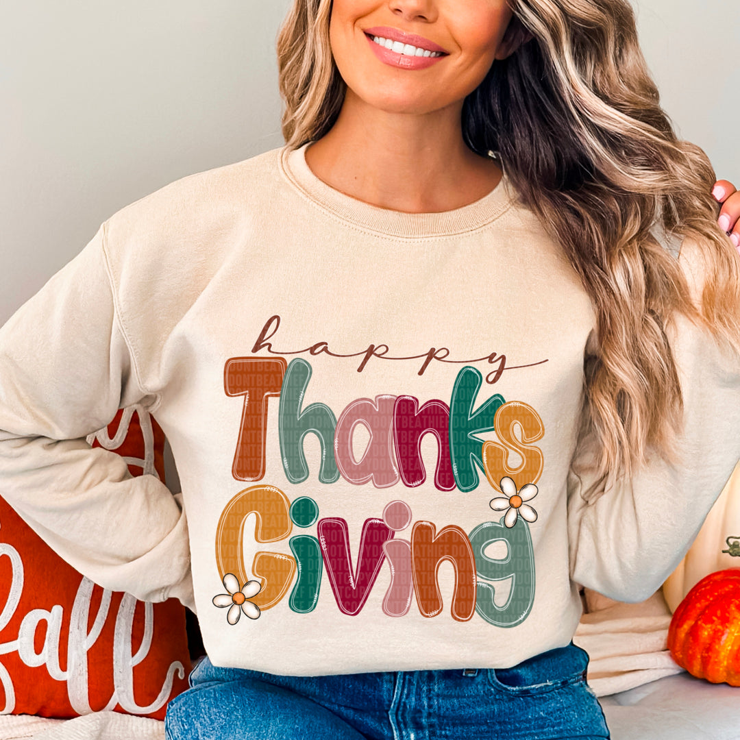 Happy Thanksgiving DTF Print