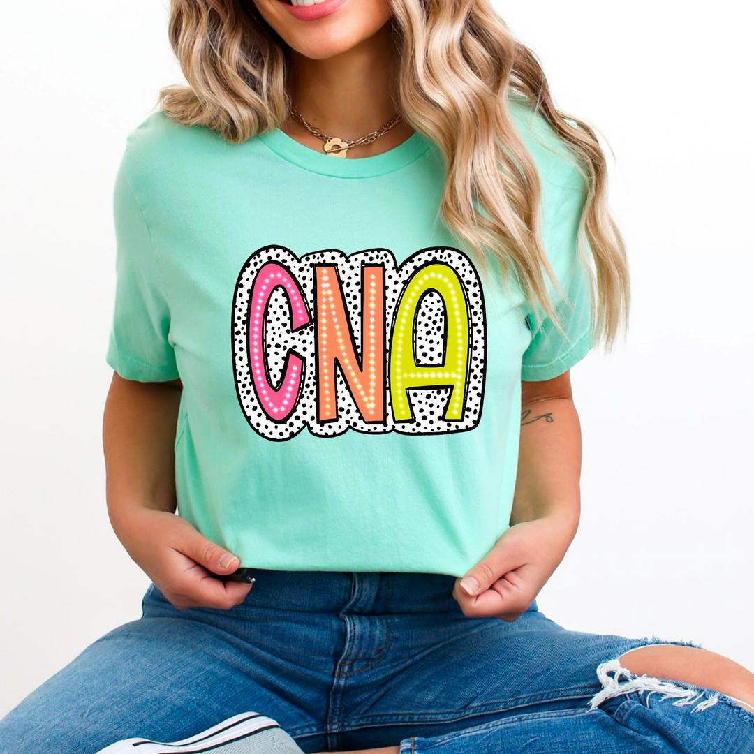 CNA Colorful Dalmatian Dot DTF Print