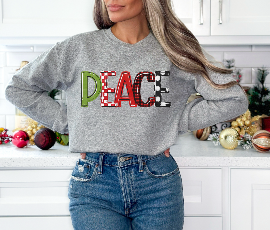 Peace Christmas Word Art DTF Print