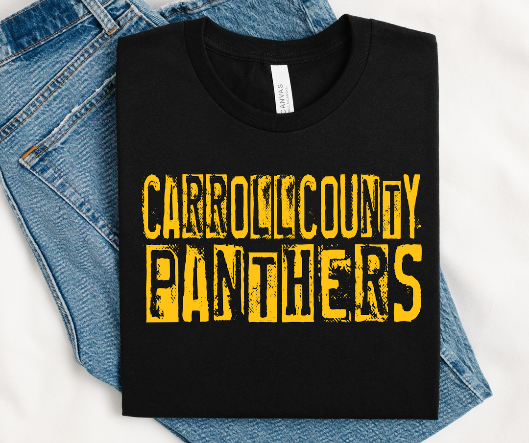 Carroll County Panthers DTF Print