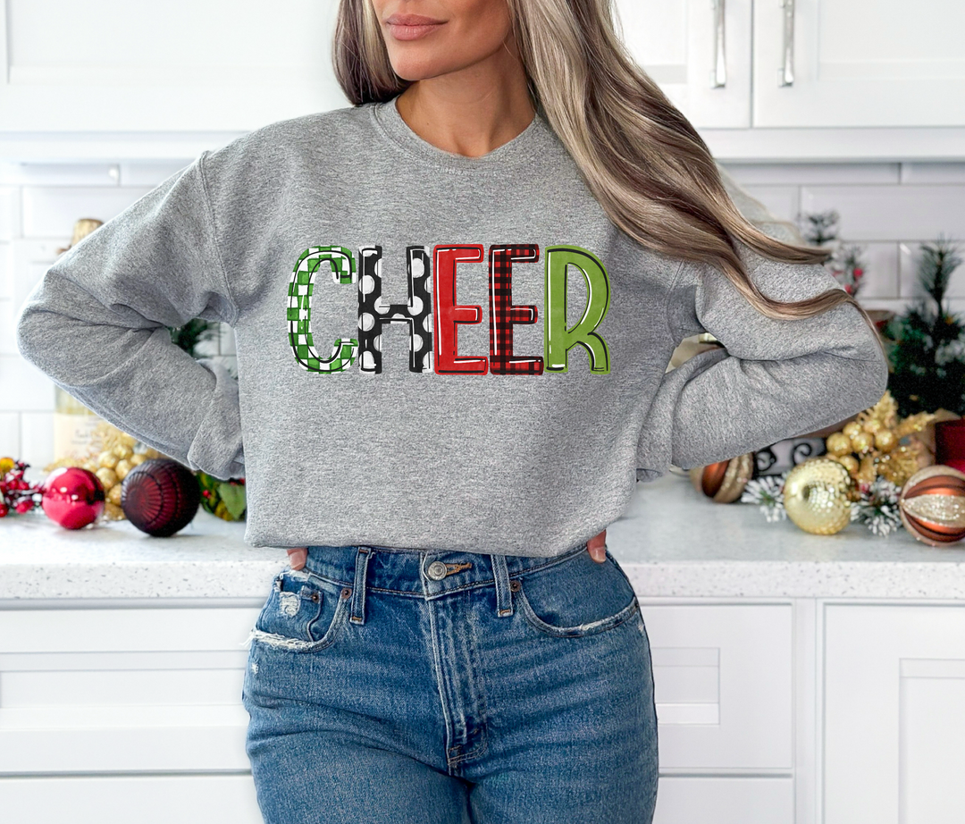 Cheer Christmas Word Art DTF Print