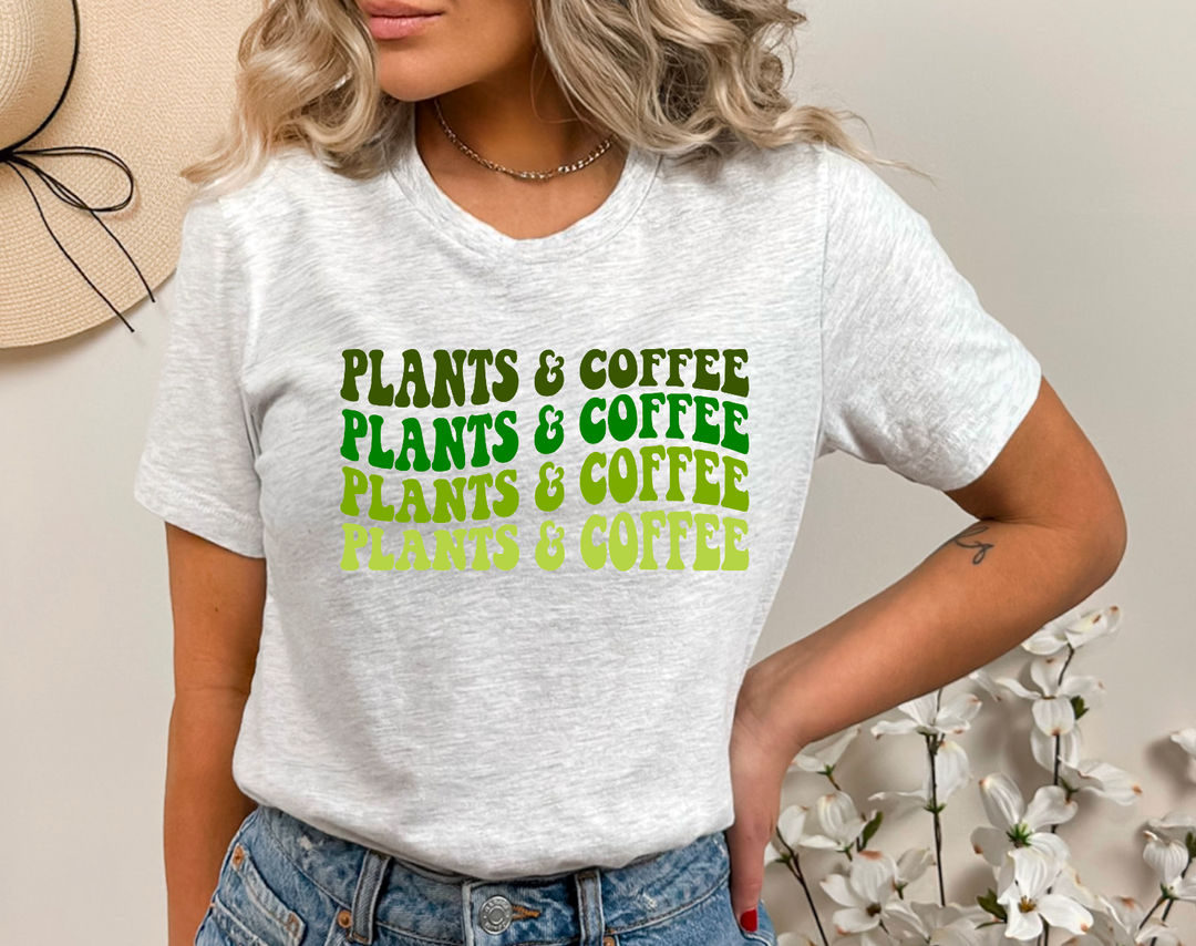 Plants and Coffee DTF Print