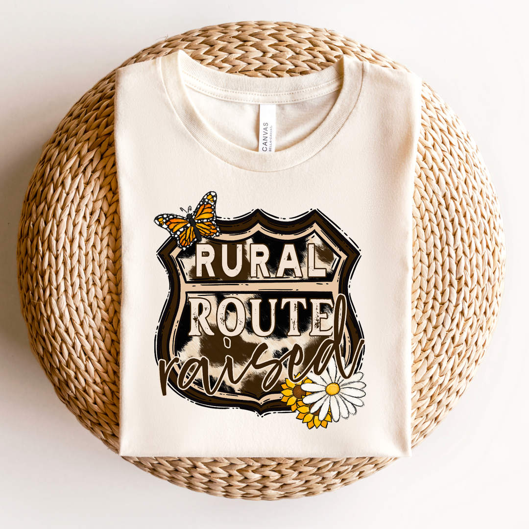 Rural Route Raised DAISY DTF Print