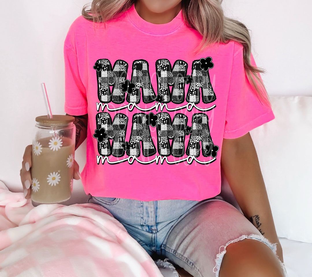 Mama BW DTF Print