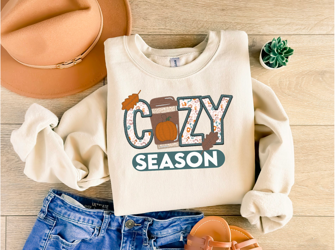 Cozy Season Pumpkin DTF Print