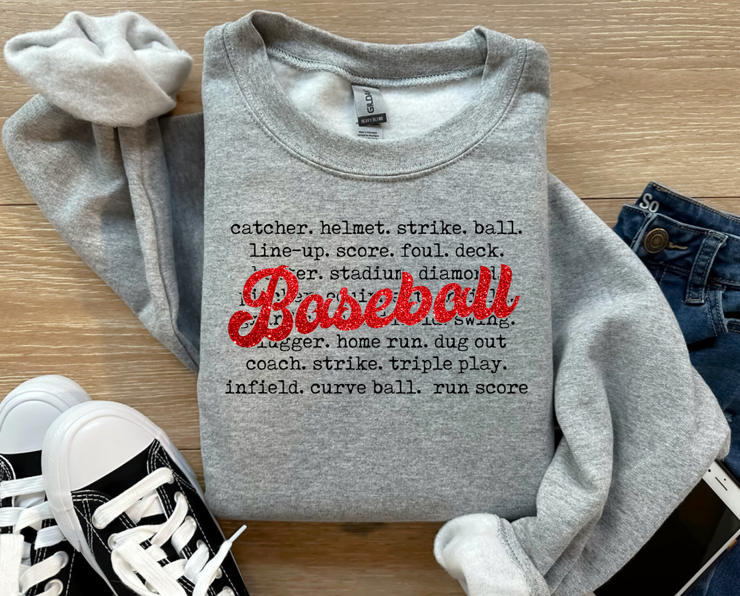 Baseball Definition DTF Print