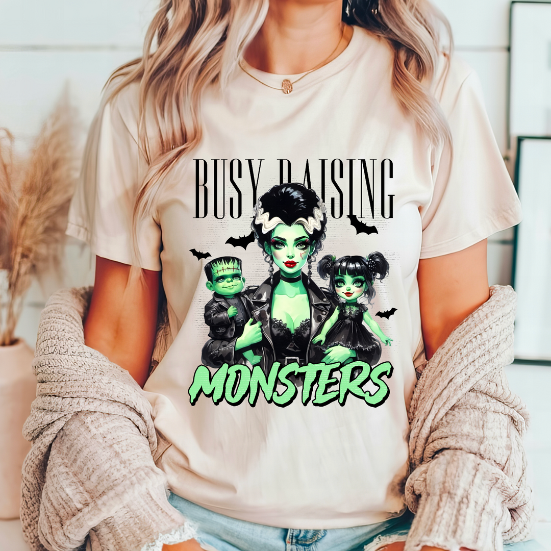 Busy Raising Monsters DTF Print